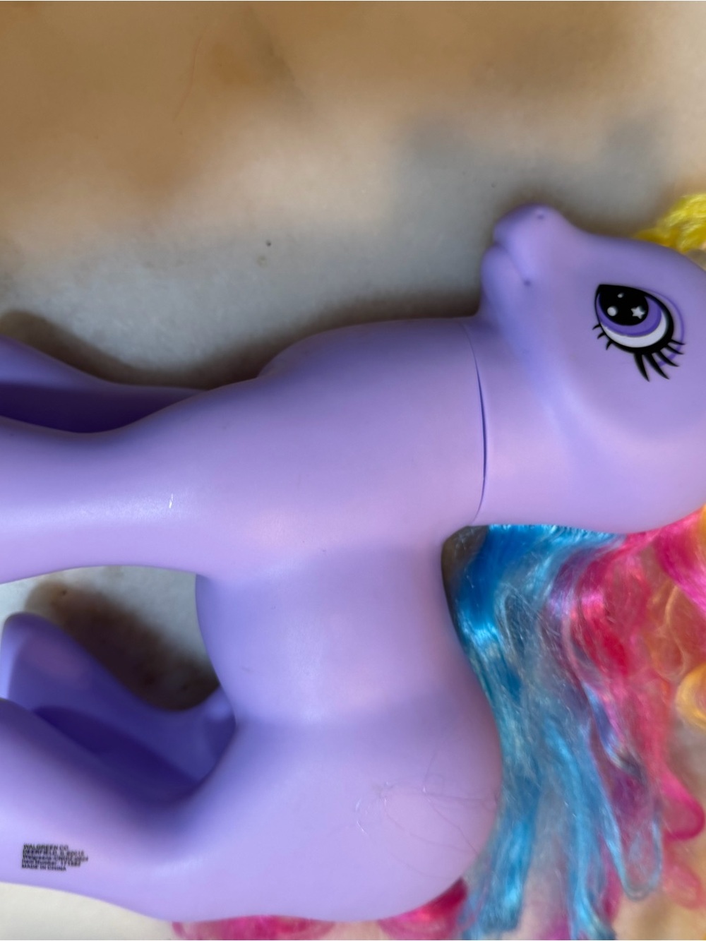 & Other Stories Lavender Pony Figure with Rainbow Mane